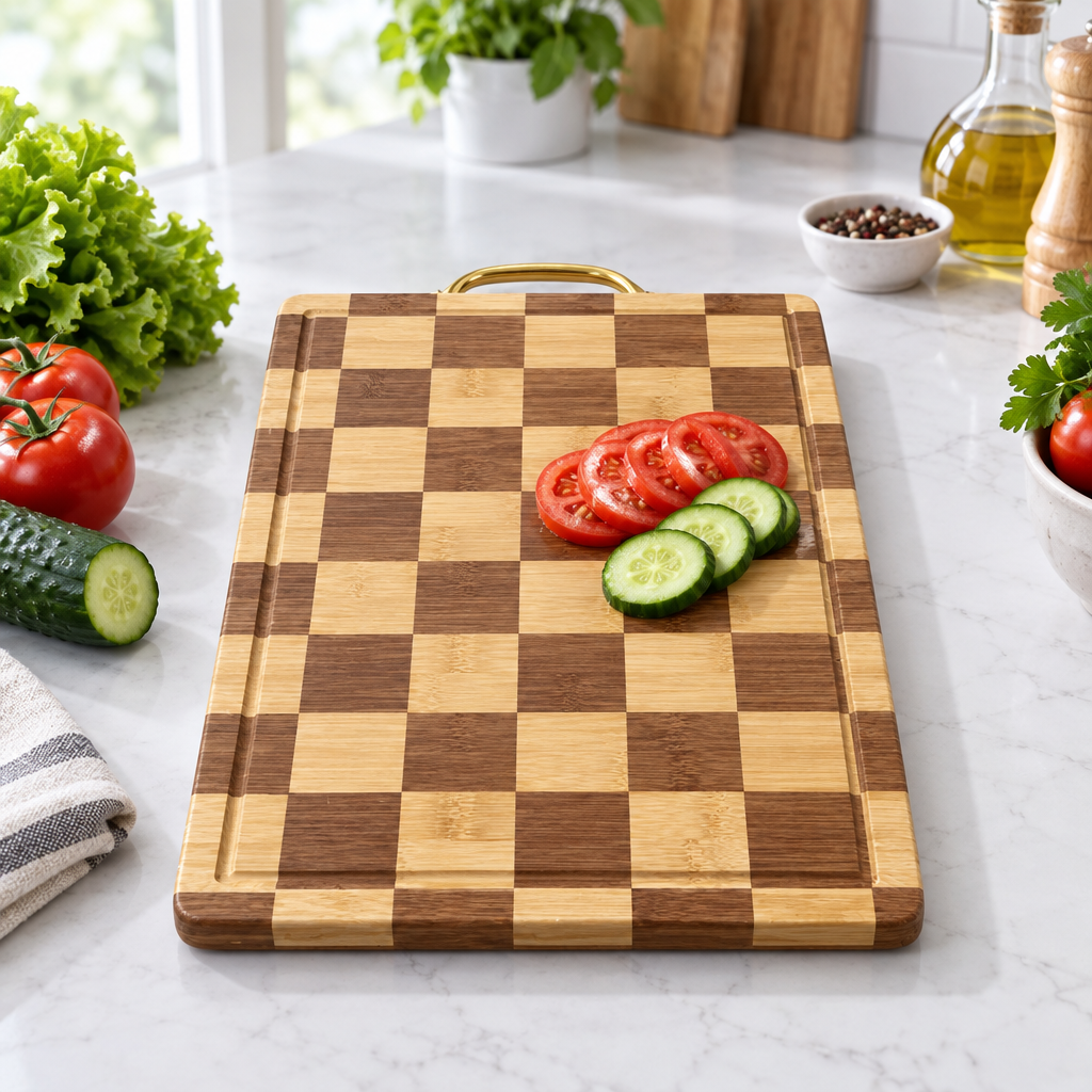 Jinzifeng Wooden Rectangular Chopping Board - 40×30cm