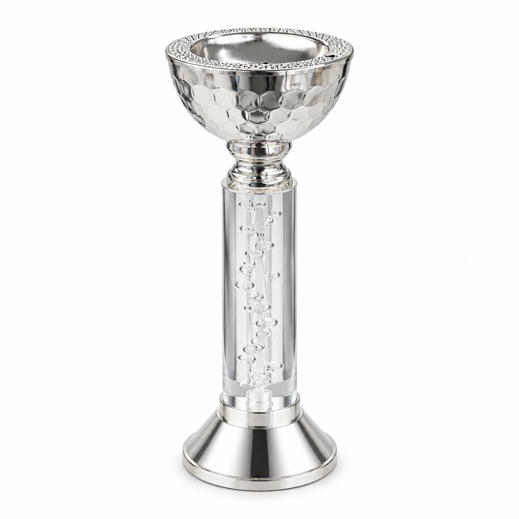 Acrylic Footed Metal Incense Burner - 20×8cm