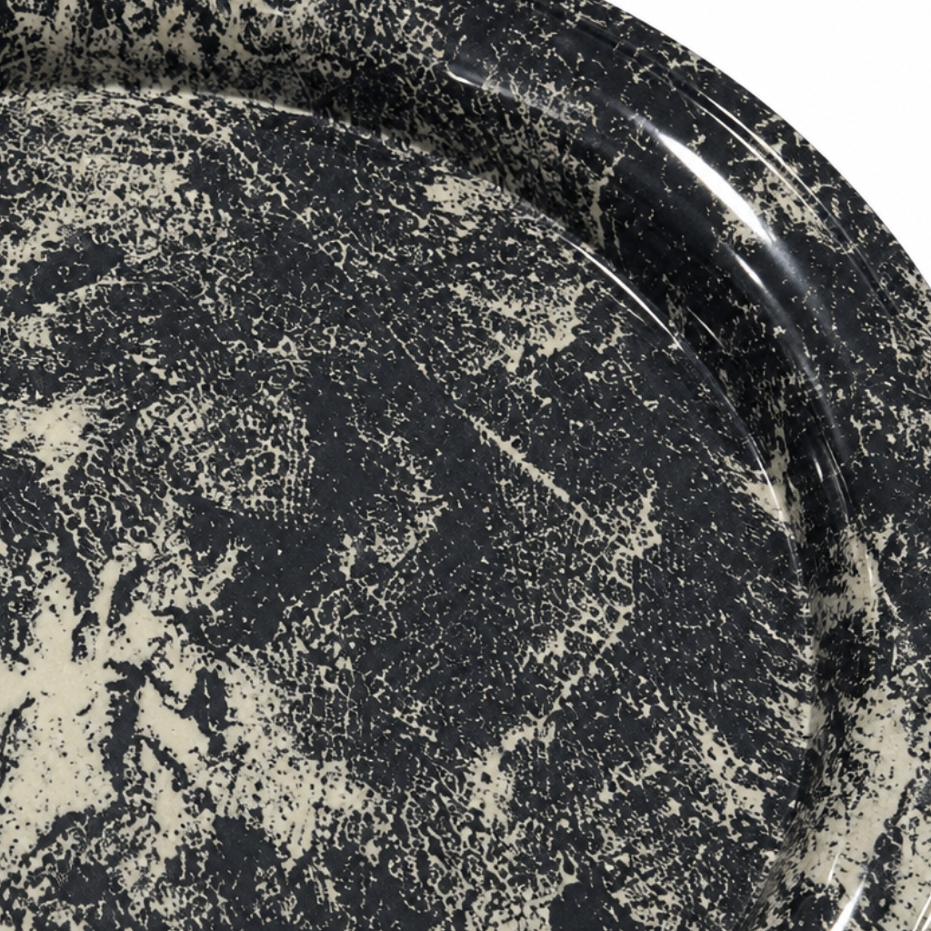 4ever Round Melamine Serving Tray - 35cm