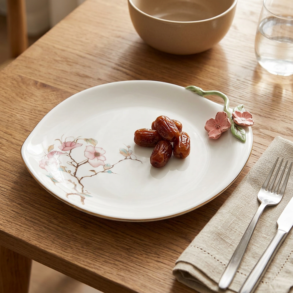 Angela 3-Piece Ceramic Serving Plate Set - 30×25cm
