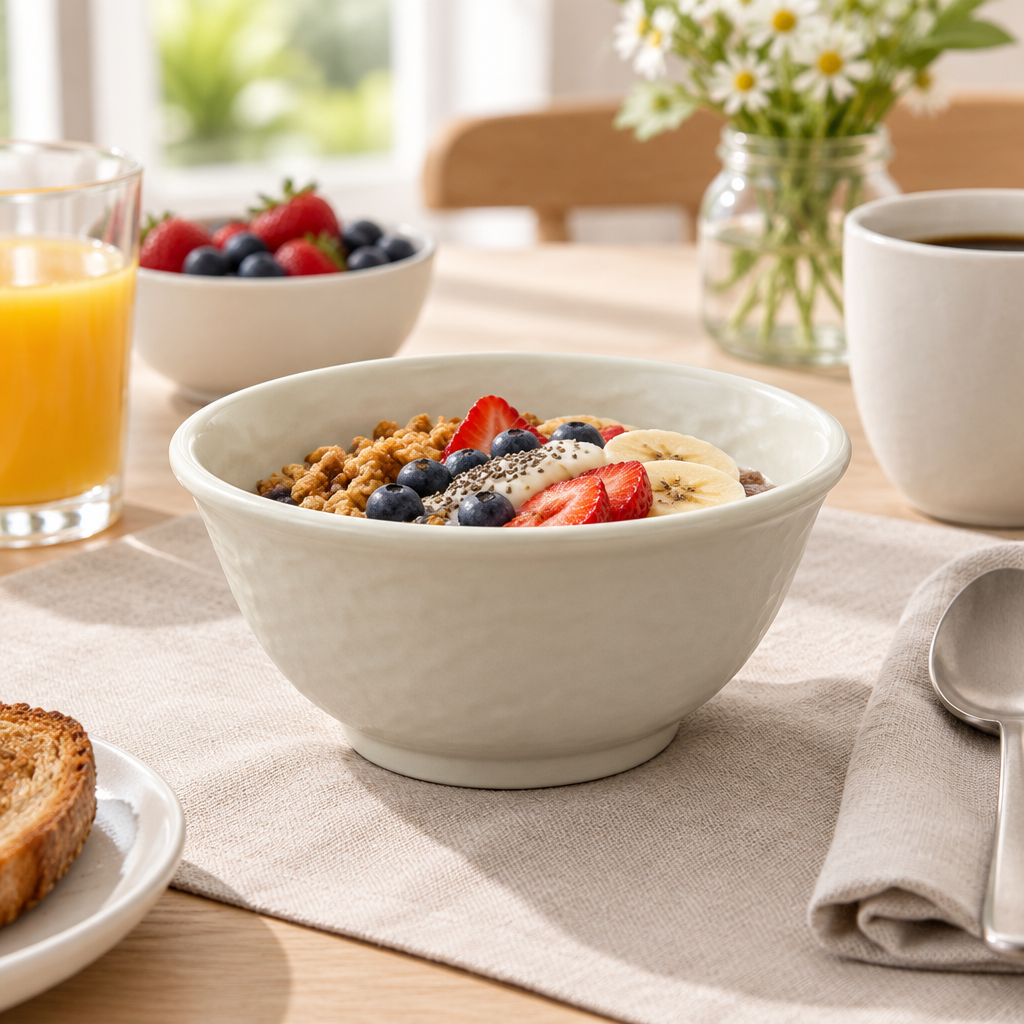 Elite Melamine Bowl Cream - 4.75 Inch