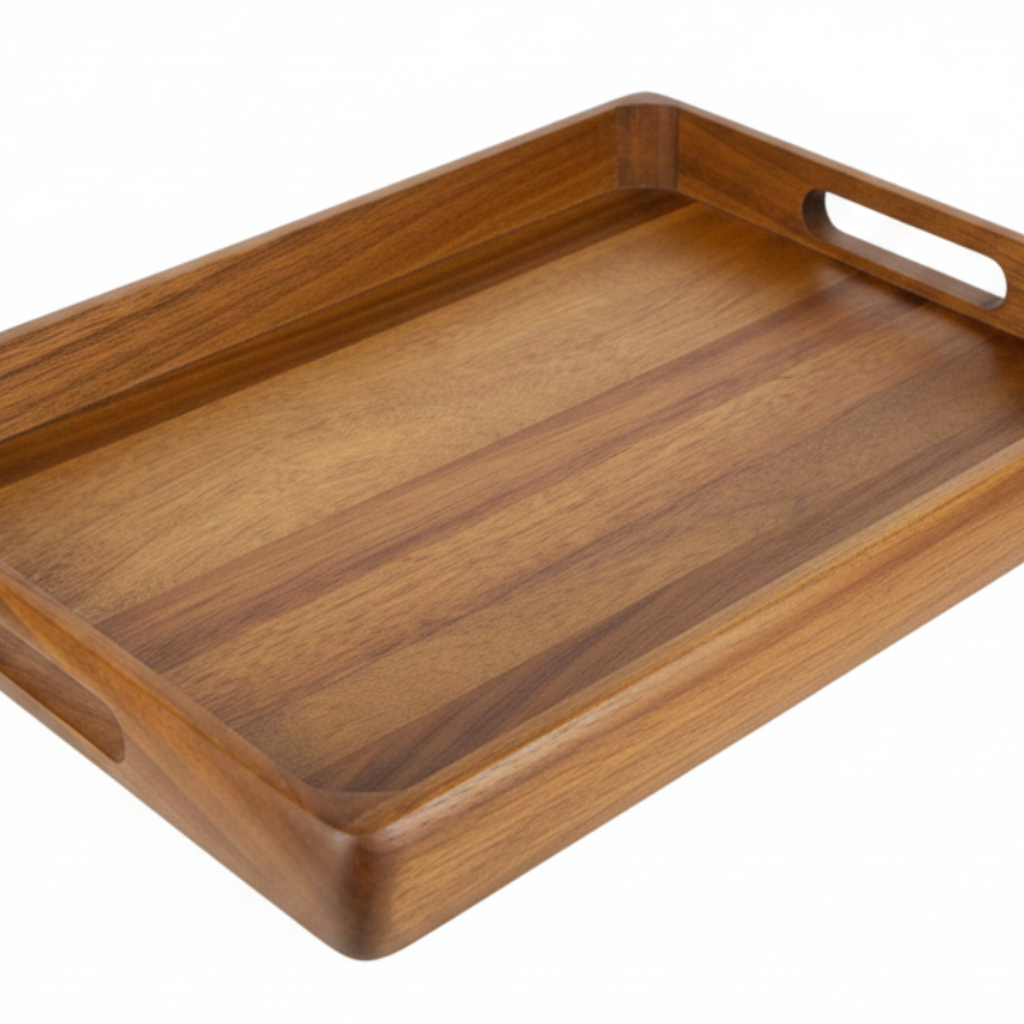 Luhpar Rectangle Wooden Serving Tray - 40×30cm