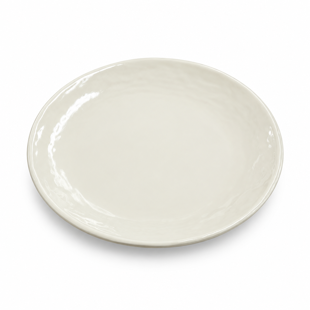 Elite Melamine Plate Cream - 8 Inch
