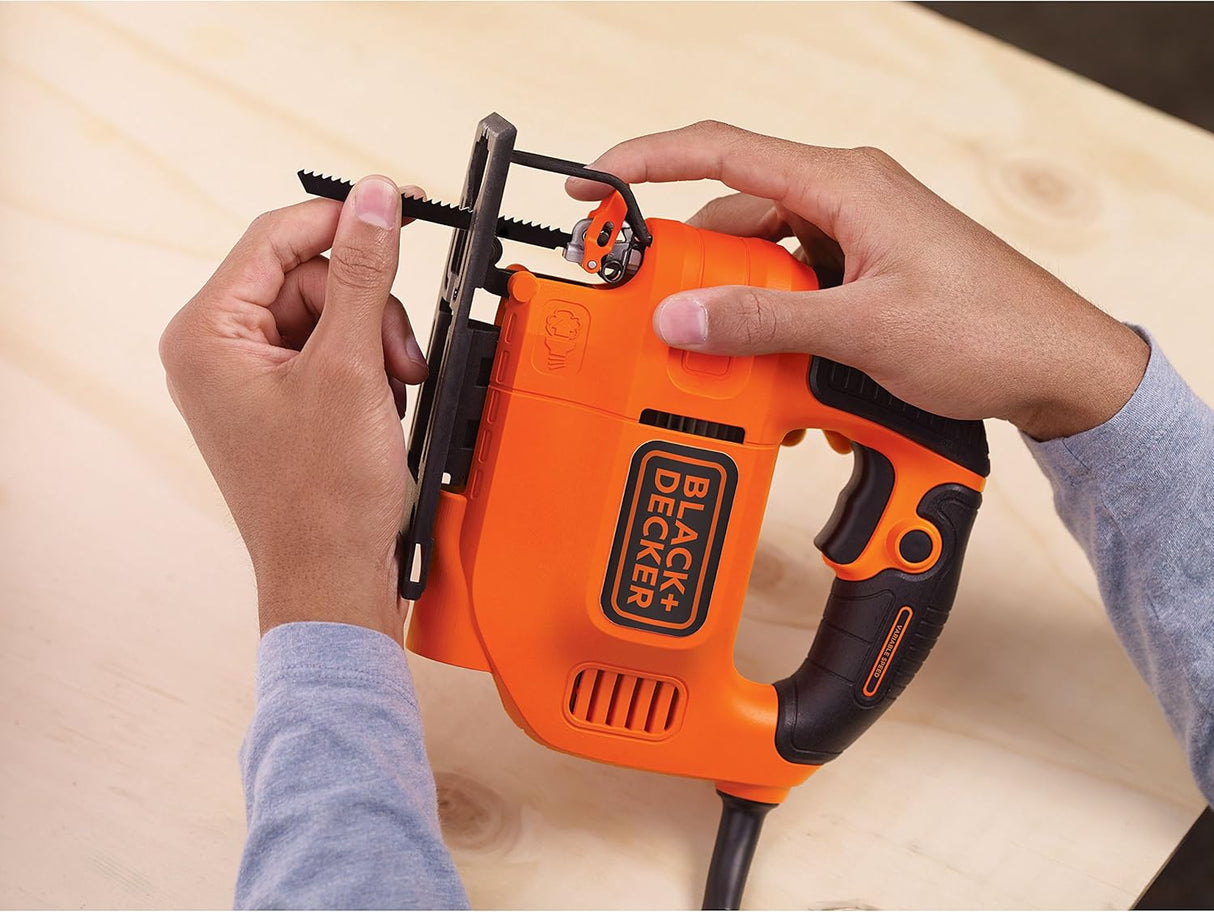 BLACK+DECKER 400W Compact Jigsaw, 300spm Speed of Cut