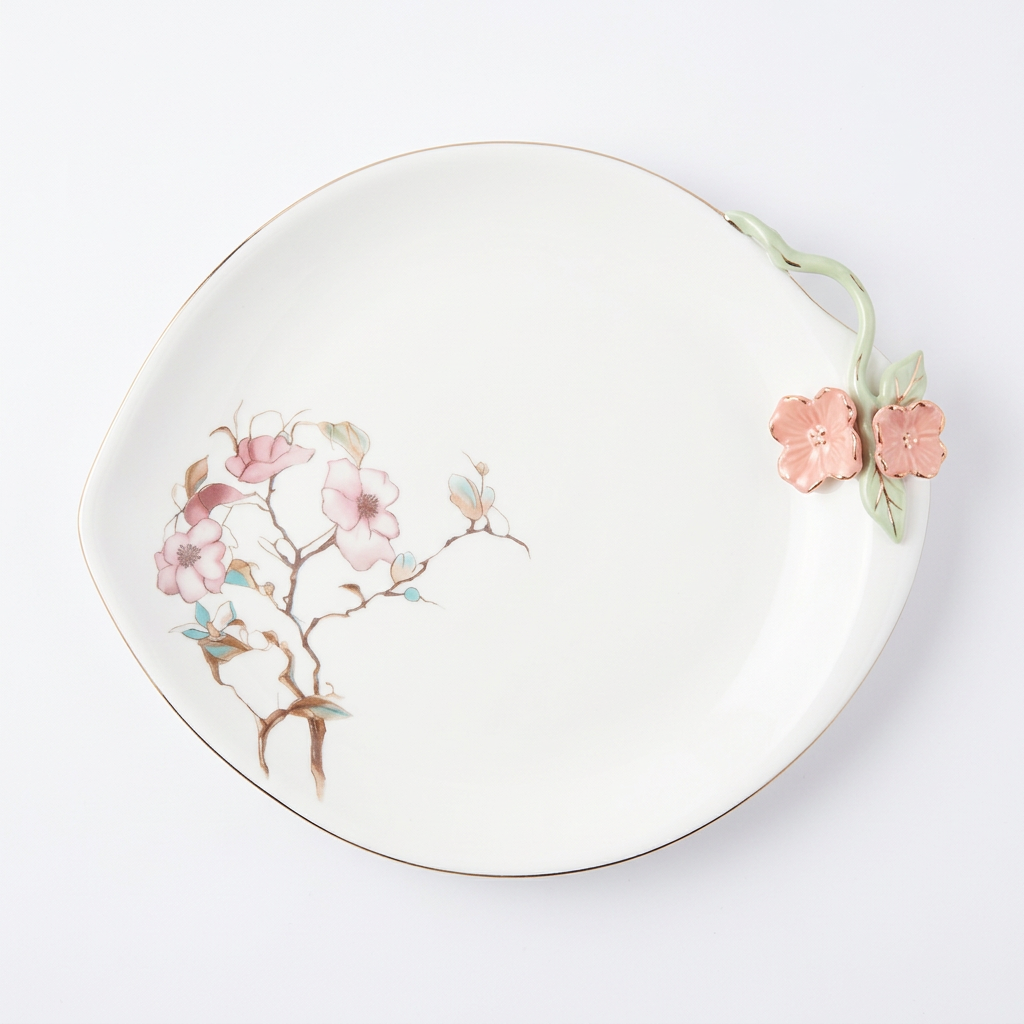 Angela 3-Piece Ceramic Serving Plate Set - 30×25cm