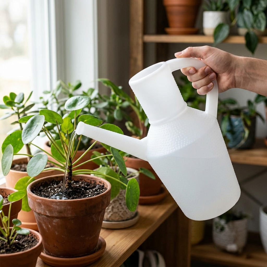 Plastic Garden Watering Jug White – 2 Litres