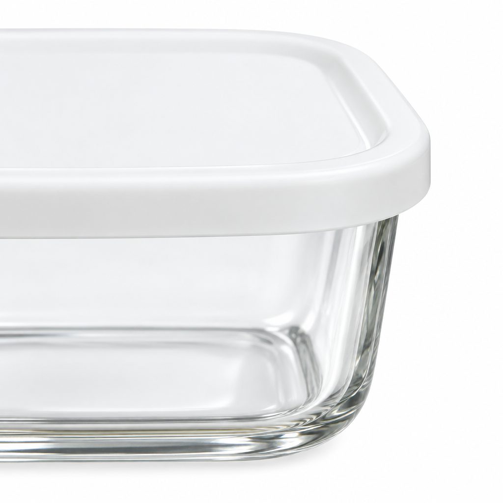 Igloo Glass Food Container with White Lid - 13cm