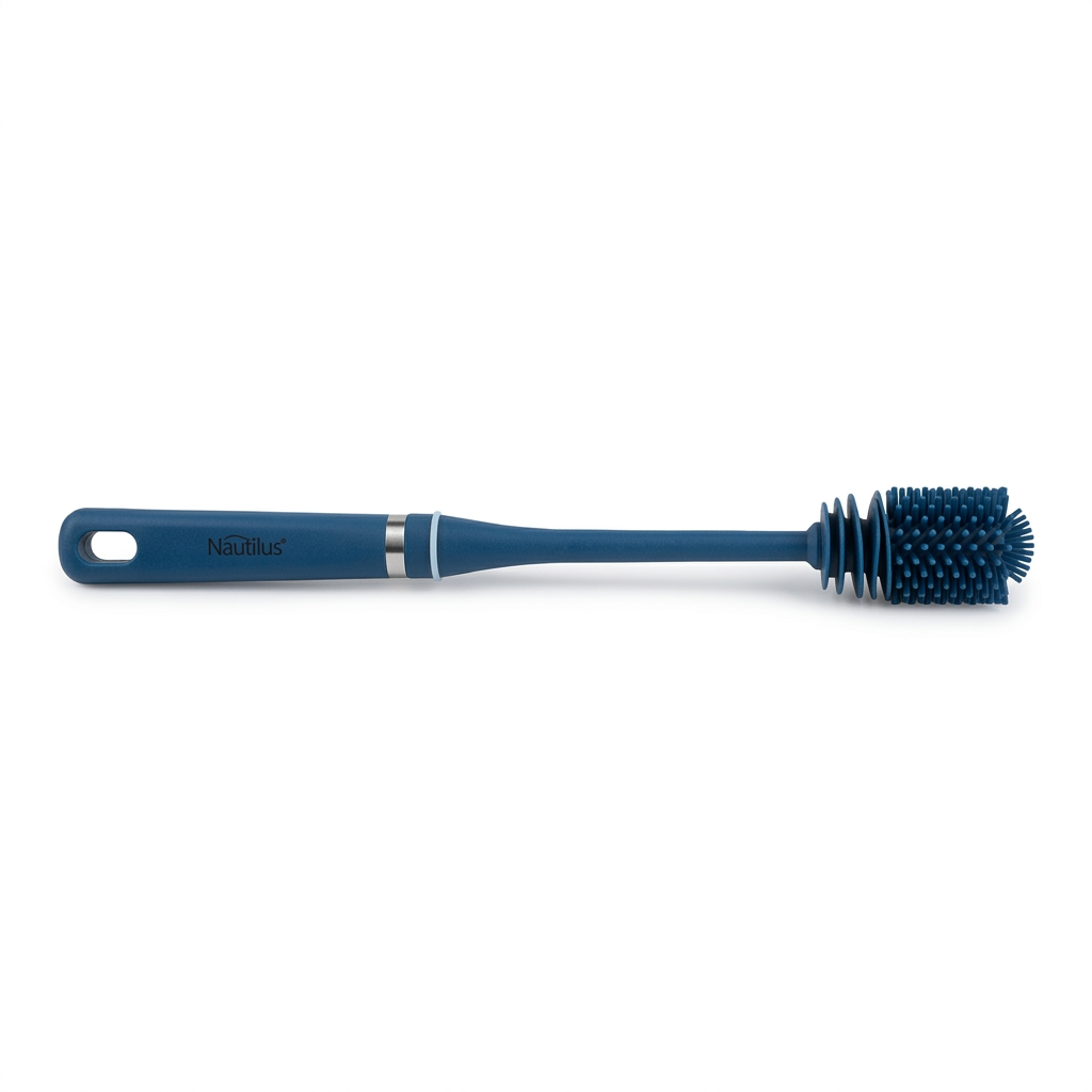 Nautilus Silicone Bottle Brush Blue - 35cm