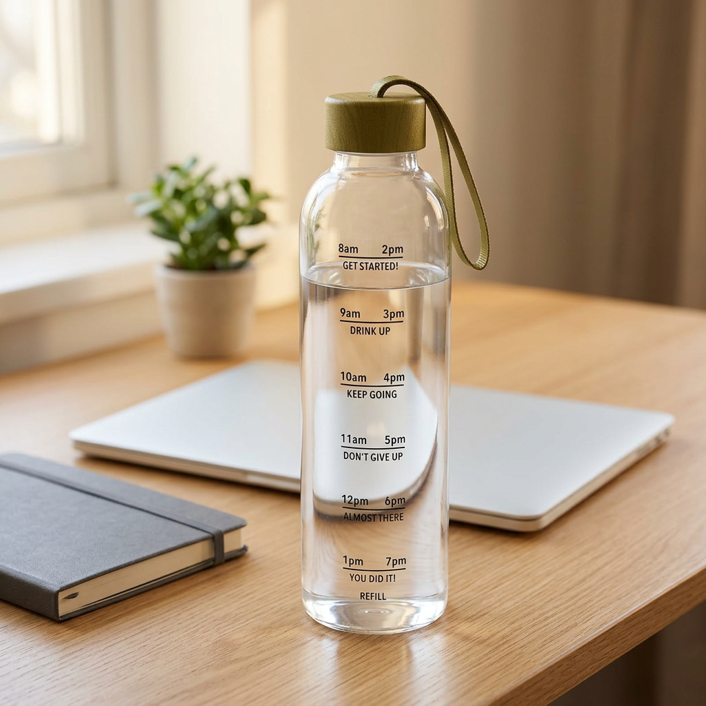 Ross Glass Water Bottle - 1 Litre