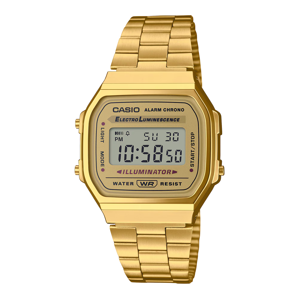 Casio Vintage Collection A168 Digital Watch - Gold Tone
