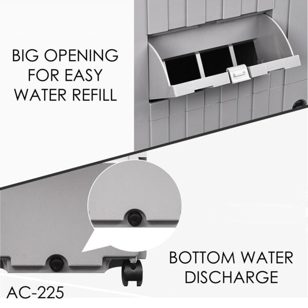 Crownline Evaporative Air Cooler With Remote Control AC-225