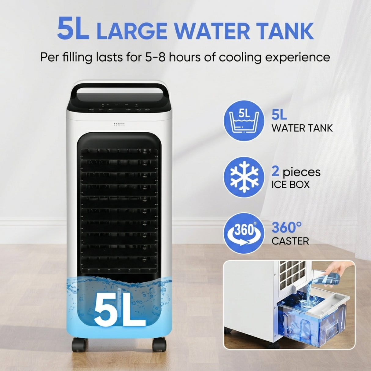 Crownline 2-in-1 Air Cooler & Heater (AC-470)