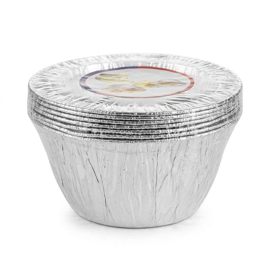 Sunny Aluminium Bowls 410 cc, Silver, 5 Pieces