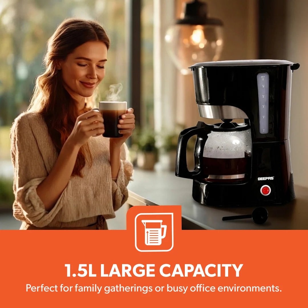 Geepas Coffee Maker 1.5L GCM6103