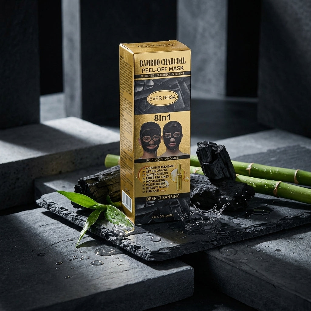 Ever Rosa Bamboo Charcoal 8-in-1 Peel-Off Face Mask – 130 ml