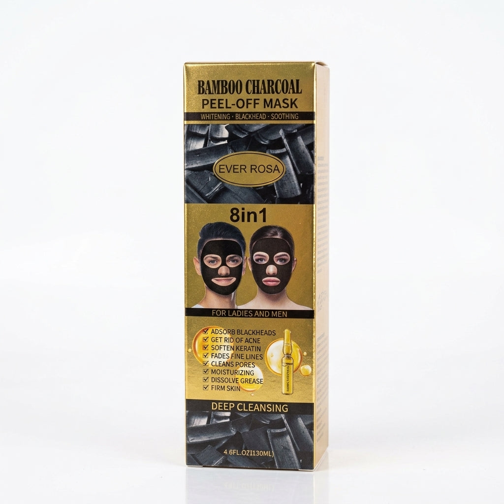 Ever Rosa Bamboo Charcoal 8-in-1 Peel-Off Face Mask – 130 ml
