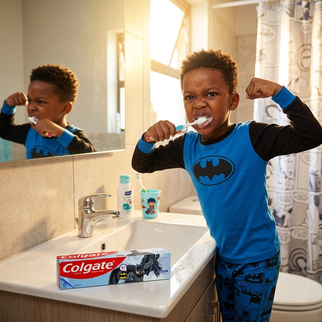 Colgate Batman Kids Toothpaste, Mild Mint, Ages 6+, 50 ml