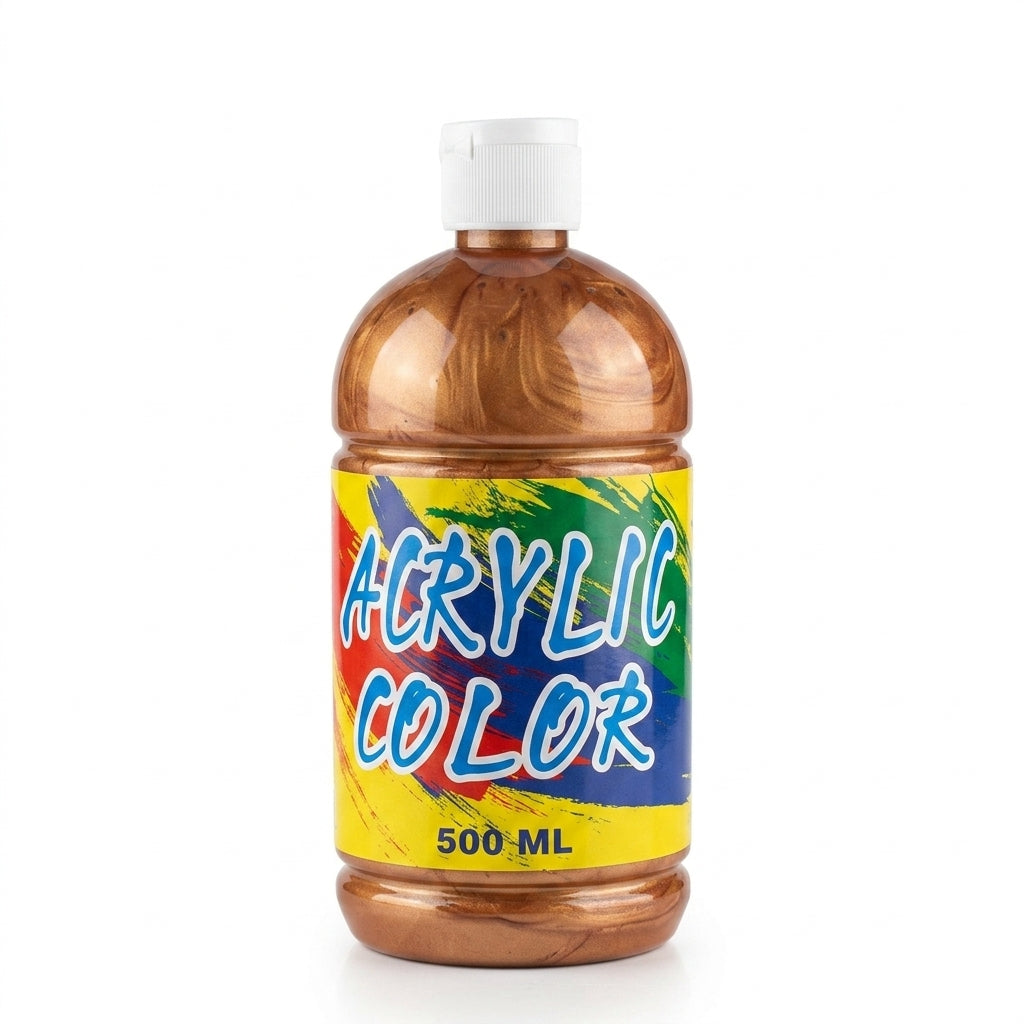 Basic Acrylic Color Paint 500ml – Metallic Bronze