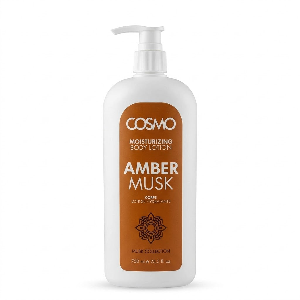 Cosmo Amber Musk Moisturizing Body Lotion – 750 ml