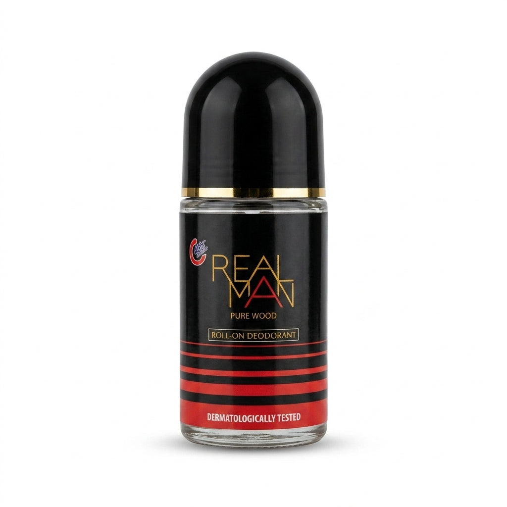 Real Man Pure Wood Roll-On Deodorant 50 ml