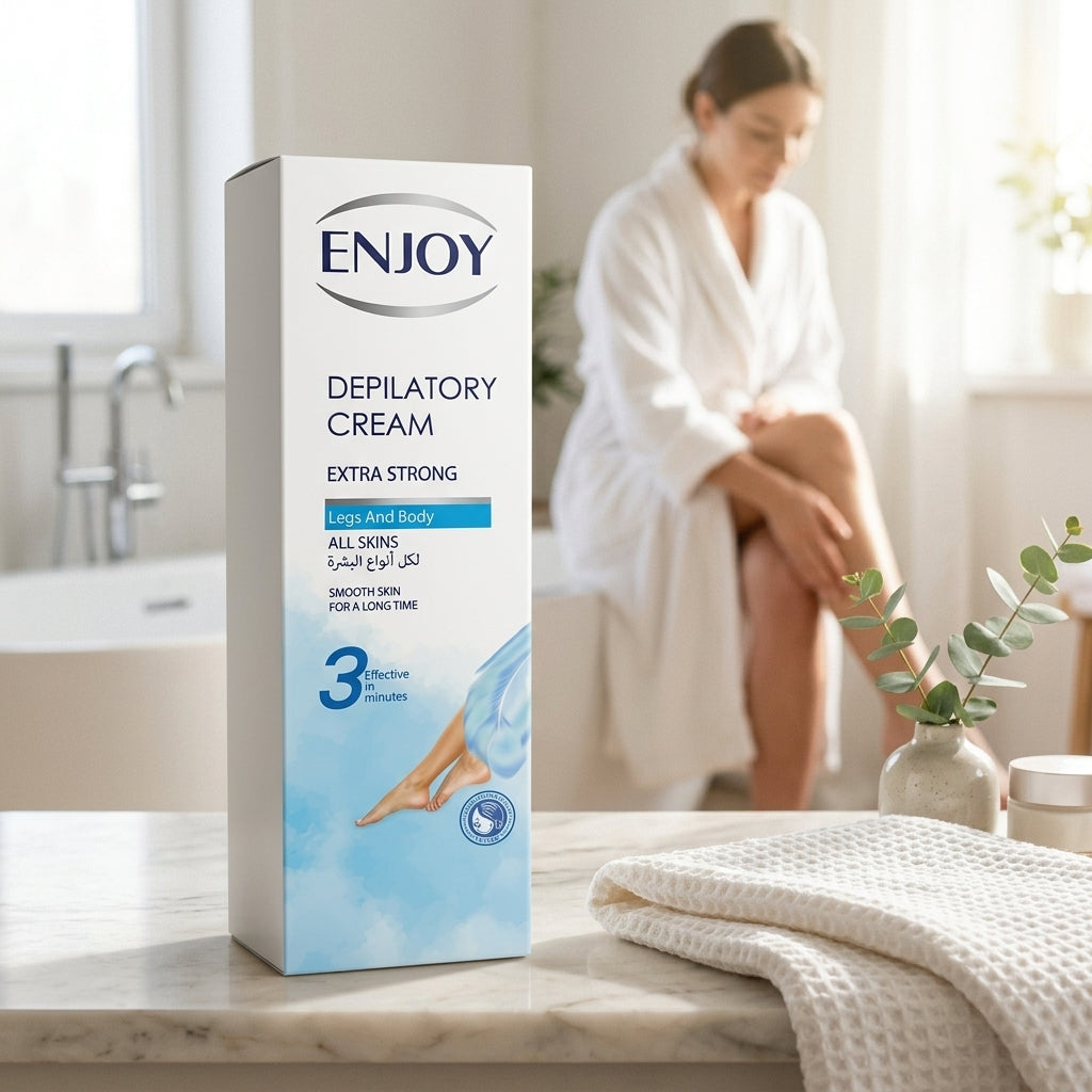 Enjoy Extra Strong Depilatory Cream for Legs & Body – 100 ml