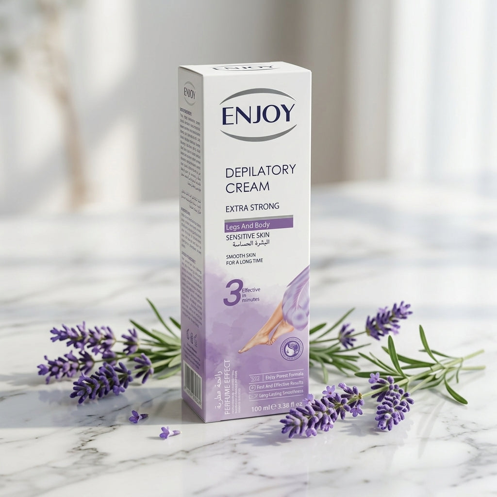 Enjoy Extra Strong Depilatory Cream for Sensitive Skin, Legs & Body – 100 ml
