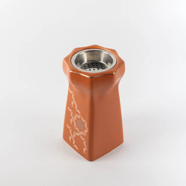 Otantik Octara - Incense Burner - Orange & Silver 6"*3.5"