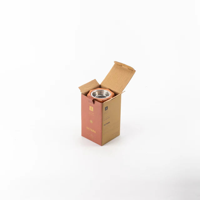 Otantik Octara - Incense Burner - Orange & Silver 6"*3.5"
