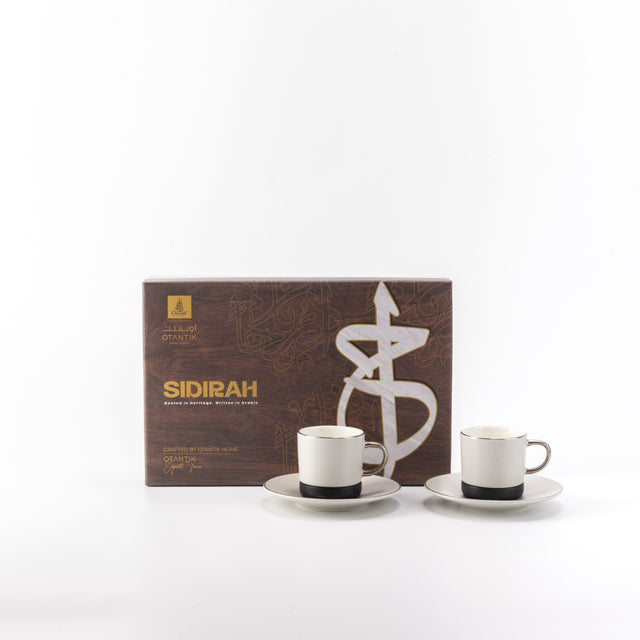 Otantik Sidrah - Espresso/Turkish Coffee Set (12-Pc) - Midnight Silver -115ml