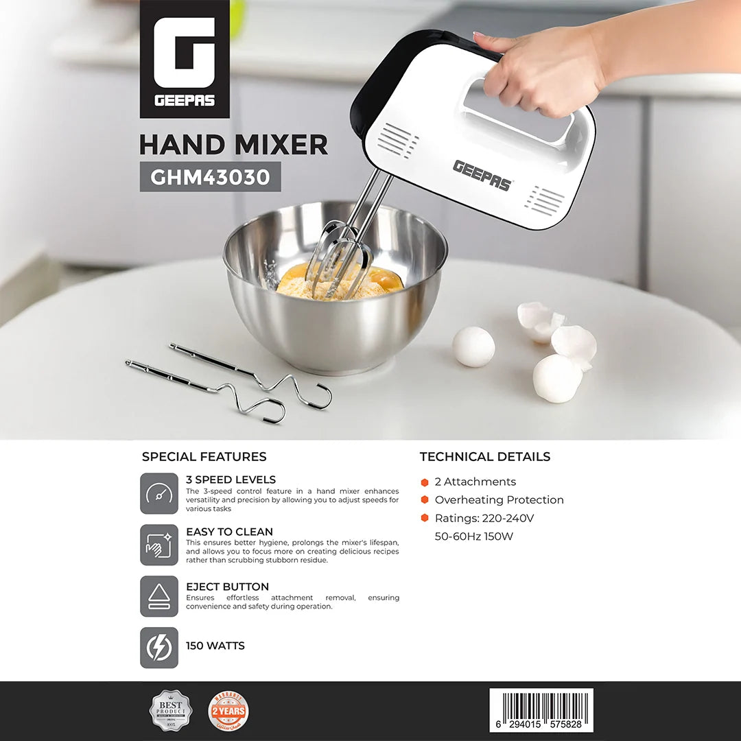 Geepas Hand Mixer GHM43030