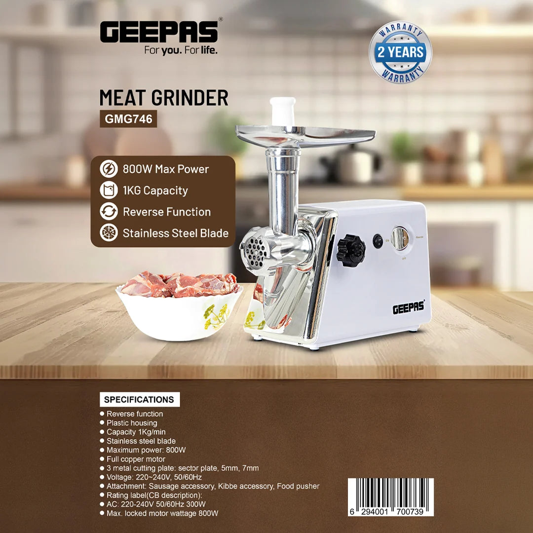 Geepas 1200W Meat Grinder GMG746