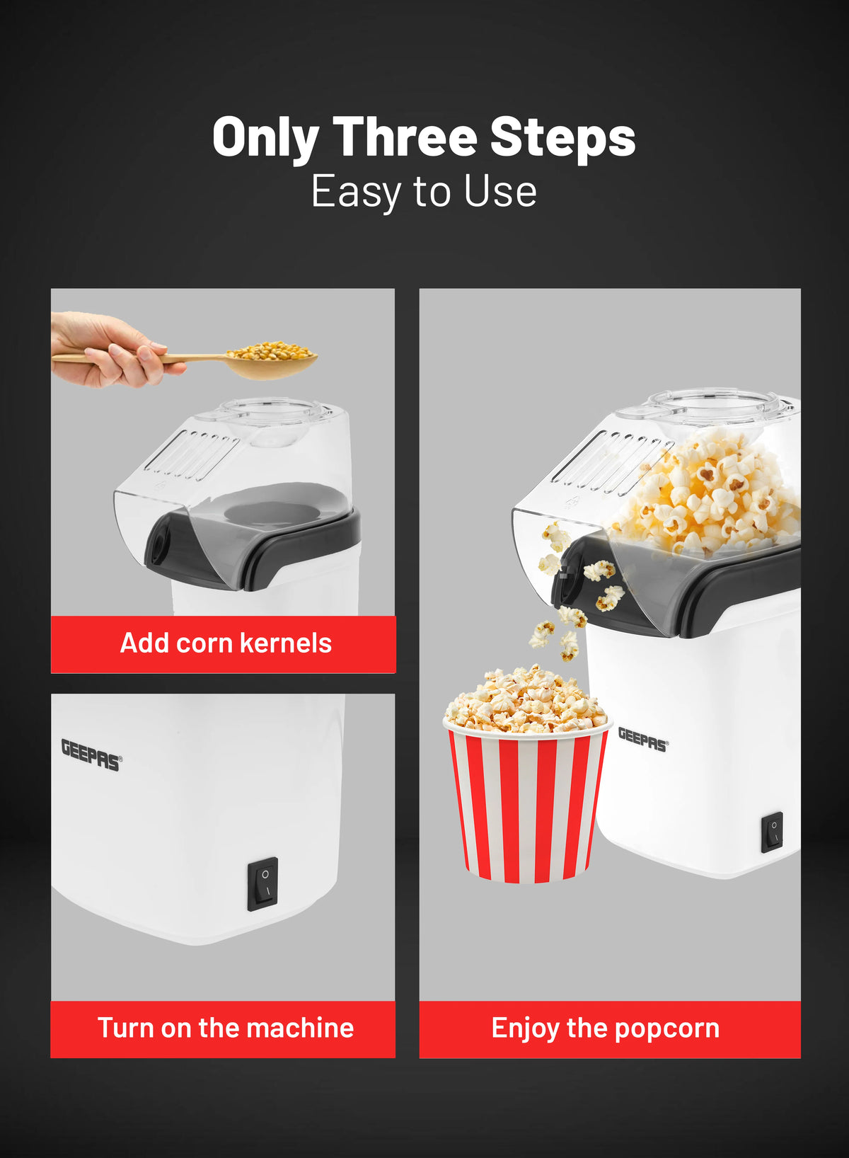 Geepas Popcorn Maker GPM840