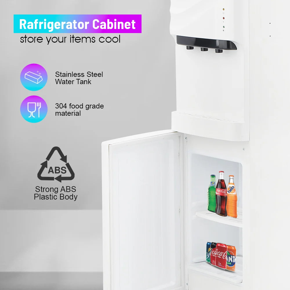 Geepas GWD8355NV Water Dispenser with Refrigerator