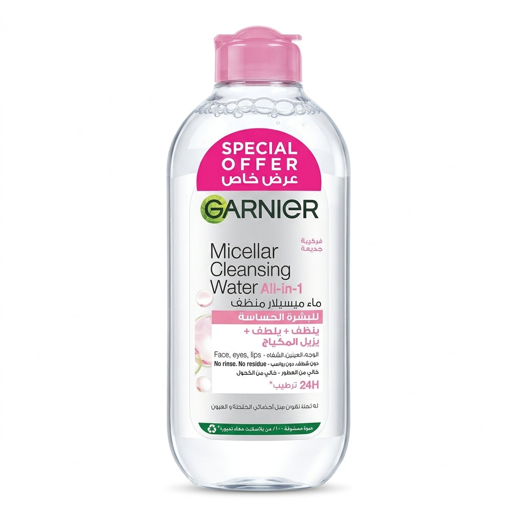Garnier Micellar Water, Cleansing & Makeup Remover 400 ml