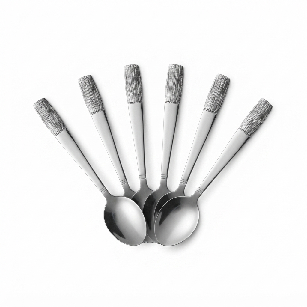 Stainless Steel Spoon Set of 6 – 15cm Silver