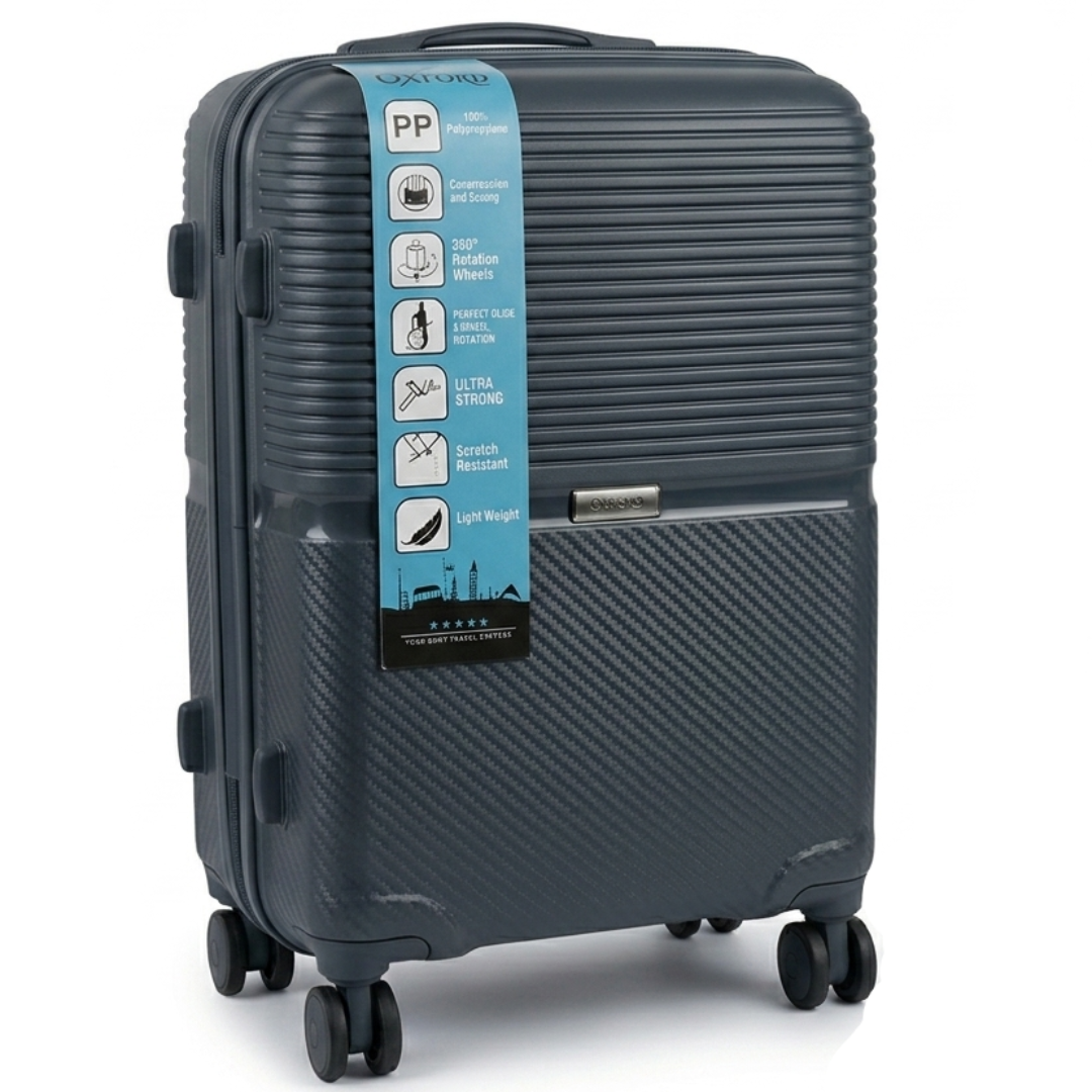 Oxford Hard Shell PP Trolley Bag | 360° Spinner Wheels | 20 Inch |