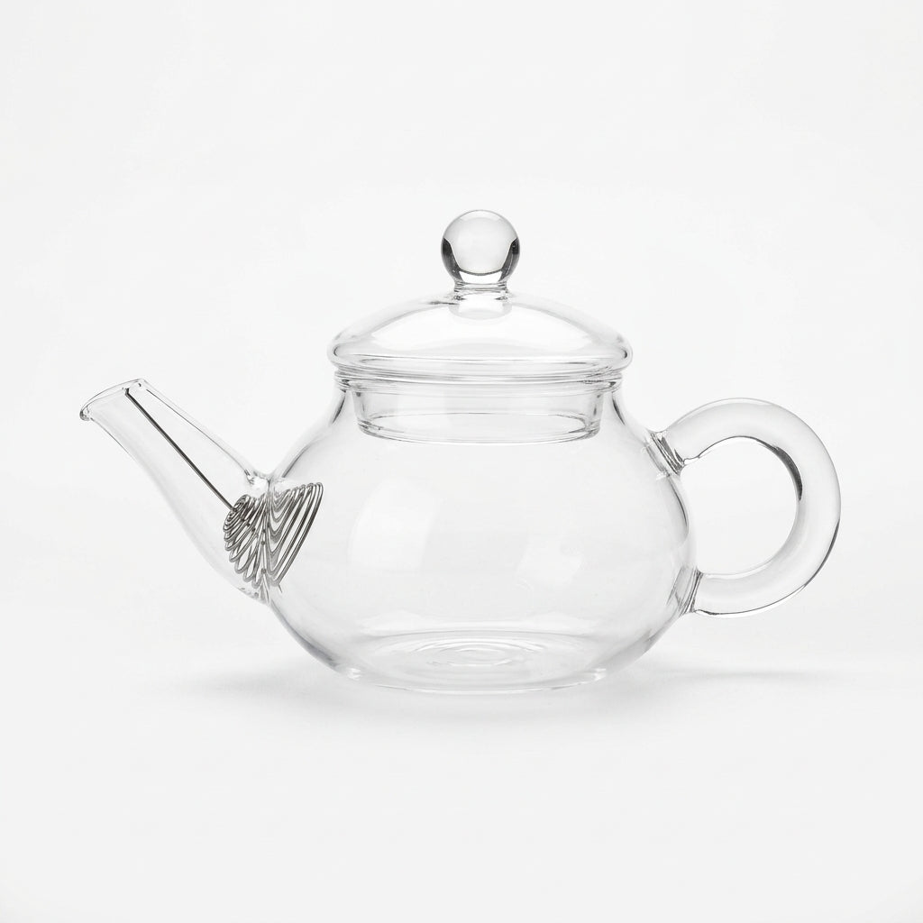Clear Glass Tea Pot with Lid, 150 ml