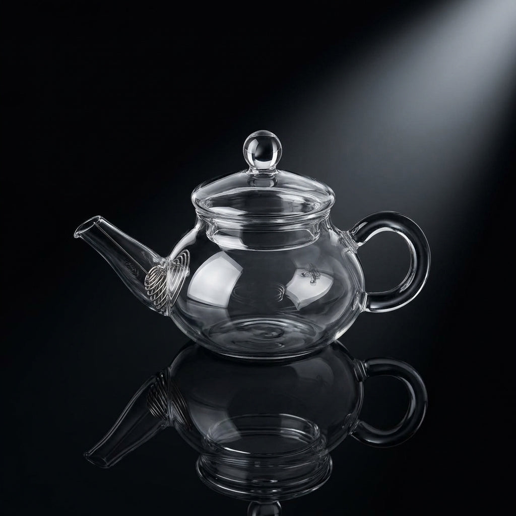 Clear Glass Tea Pot with Lid, 150 ml