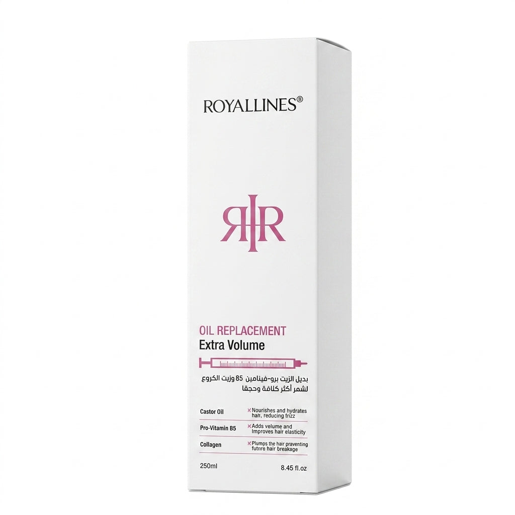 Royallines Oil Replacement Extra Volume – Pro-Vitamin B5 & Castor Oil | 250ml