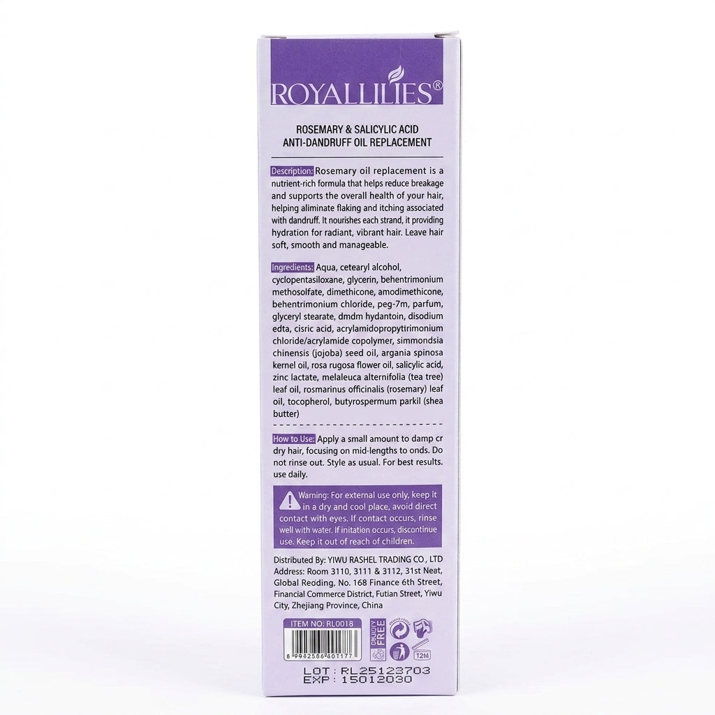 Royallines Rosemary & Salicylic Acid Anti-Dandruff Oil Replacement – 250ml