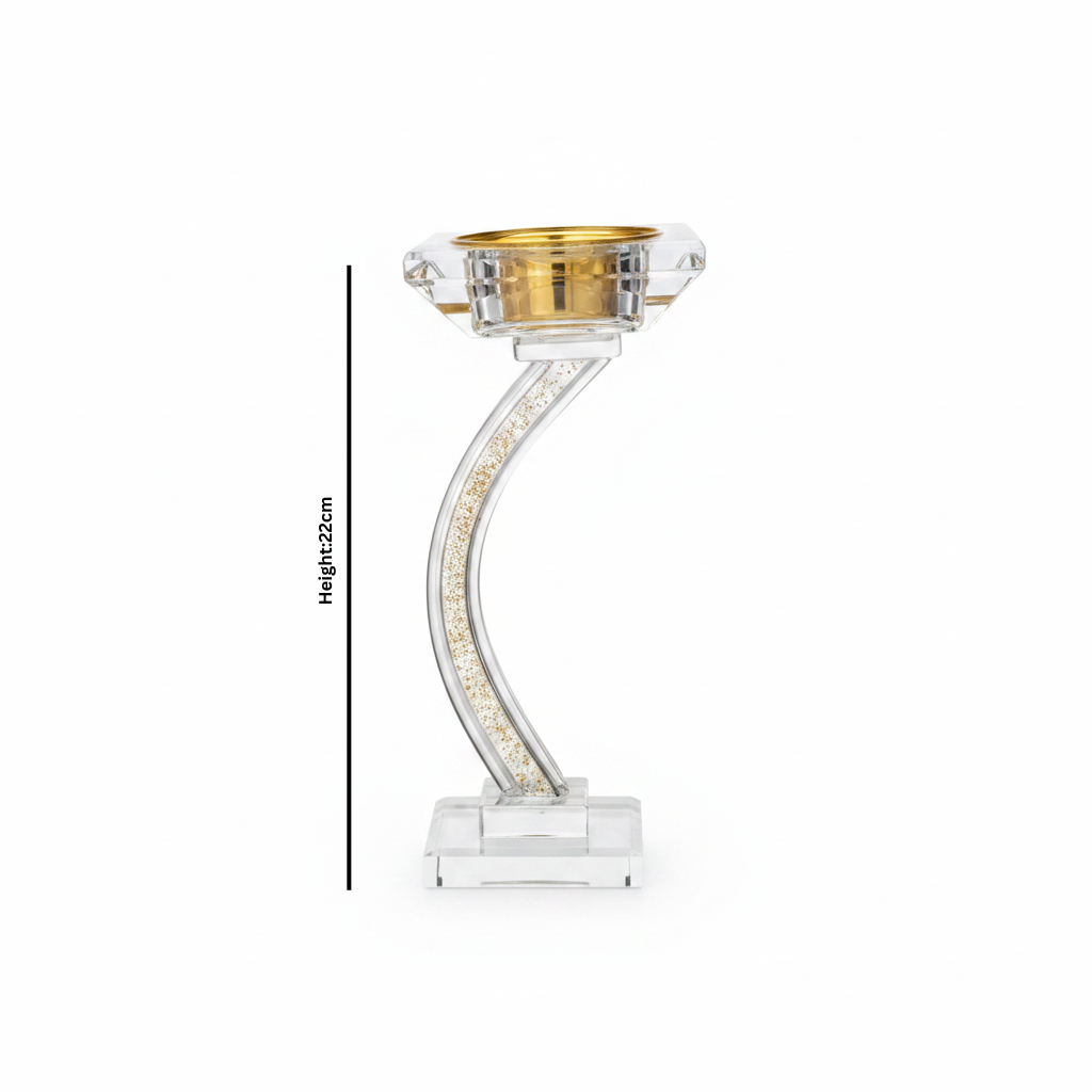 Glass Incense Burner - 22cm