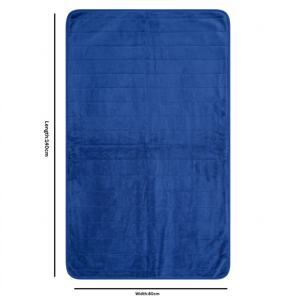 Fur Door Mat Blue – 80×140cm