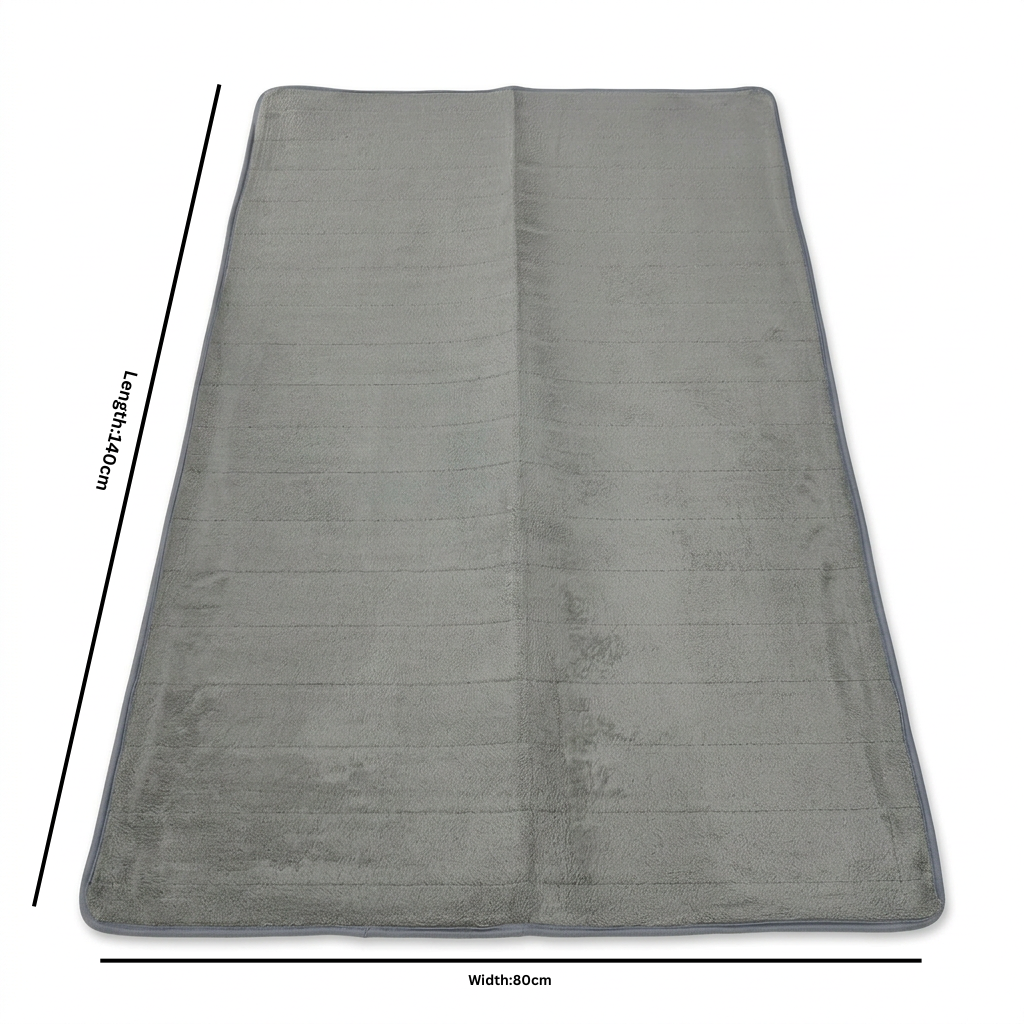 Fur Door Mat Grey – 80×140cm