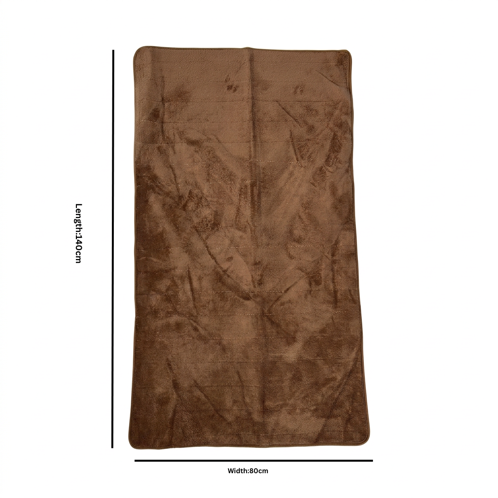 Fur Door Mat Brown – 80×140cm