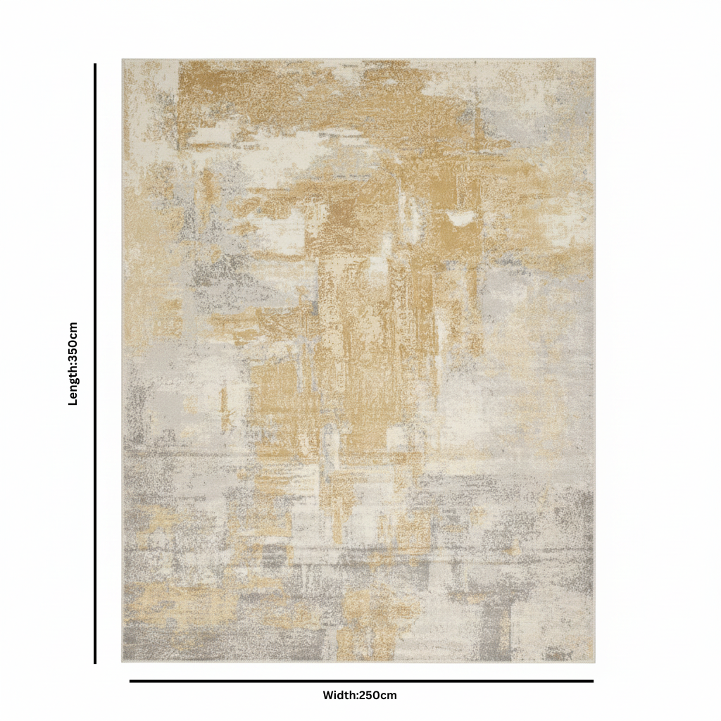 سجاد عصري بيج وكريمي صنع في تركيا - 250×350 سم