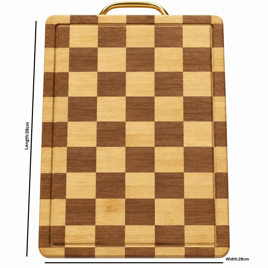 Jinzifeng Wooden Rectangular Chopping Board - 38×28cm
