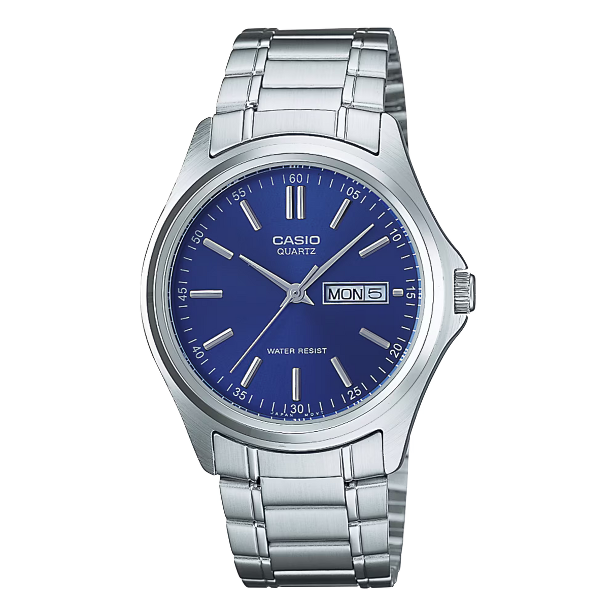 Casio MTP-1239D-2A Enticer Men's Blue Dial Stainless Steel Watch
