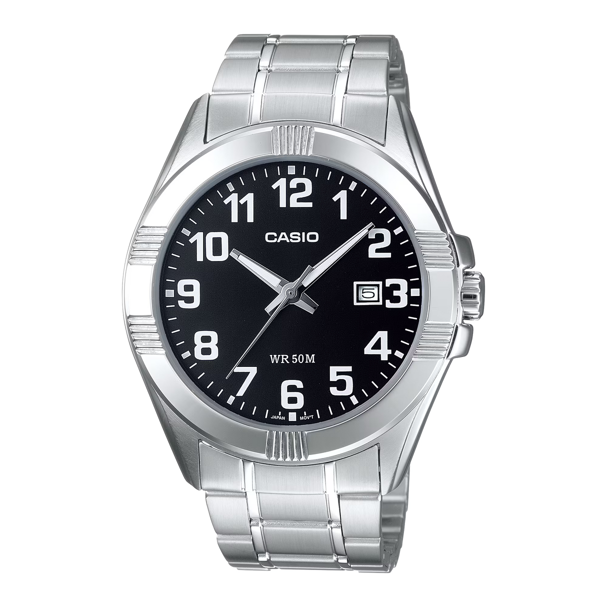 Casio Men's Black Dial Stainless Steel Analog Watch - MTP-1308D-1BVDF