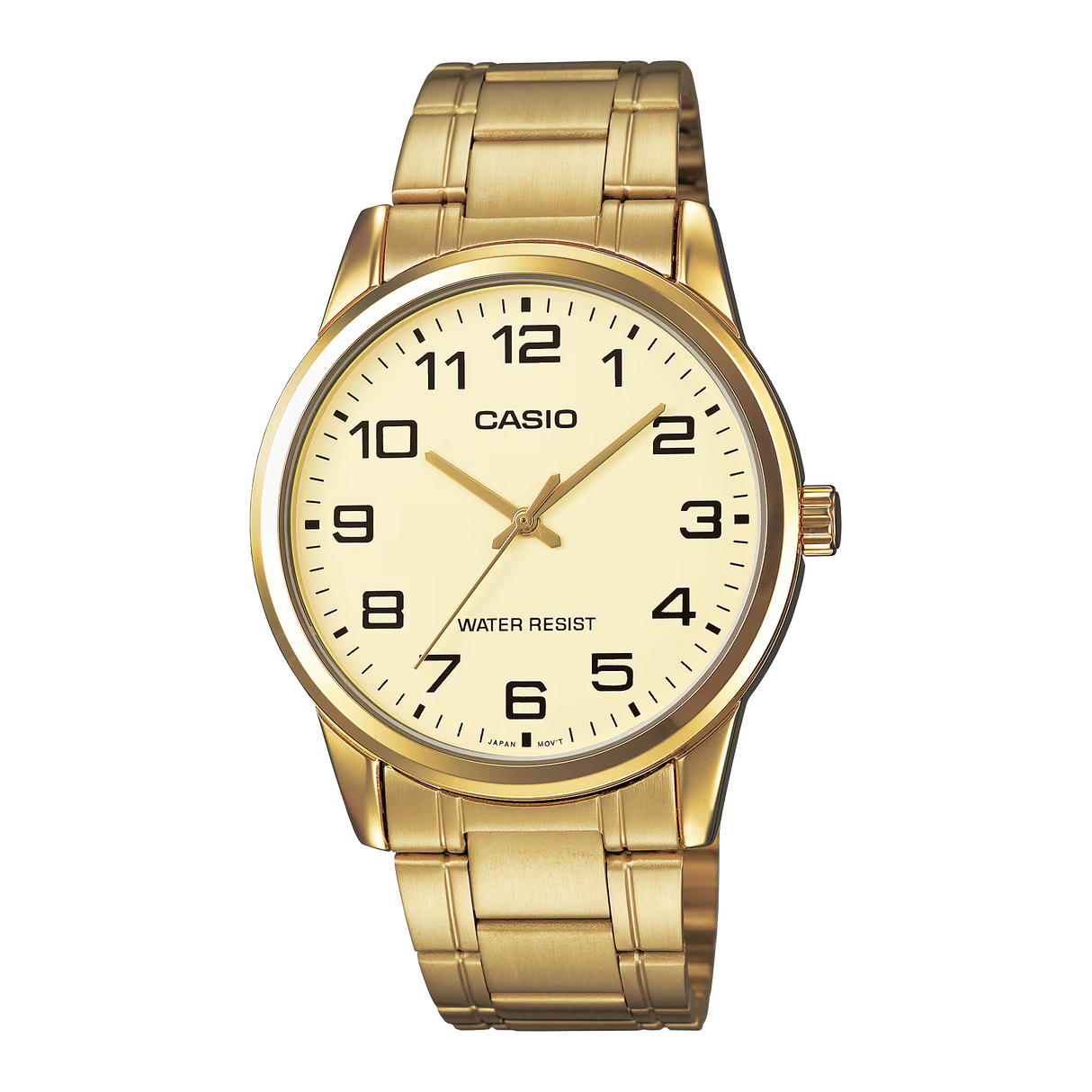Casio MTP-V001G-9B Men's Gold Tone Stainless Steel Analog Watch