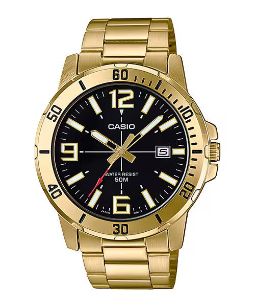 Casio MTP-VD01G-1BV Men's Enticer Gold Tone Stainless Steel Watch